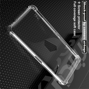 IMAK Shockproof силиконовый защитный чехол для Asus ROG Phone 2 прозрачный и защитная пленка