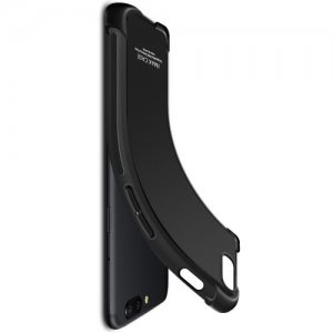 IMAK Shockproof силиконовый защитный чехол для Asus Zenfone 6 ZS630KL черный и защитная пленка