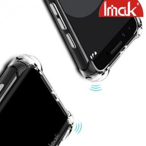 IMAK Shockproof силиконовый защитный чехол для Google Pixel 3 прозрачный и защитная пленка