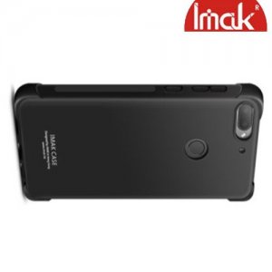 IMAK Shockproof силиконовый защитный чехол для HTC Desire 12 Plus черный и защитная пленка
