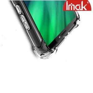 IMAK Shockproof силиконовый защитный чехол для HTC Desire 12 Plus прозрачный и защитная пленка