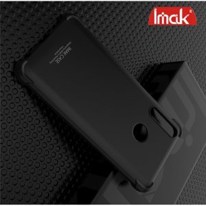 IMAK Shockproof силиконовый защитный чехол для HTC Desire 19 Plus черный и защитная пленка