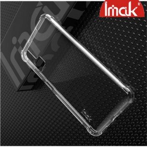 IMAK Shockproof силиконовый защитный чехол для Huawei Honor 20 Pro прозрачный и защитная пленка
