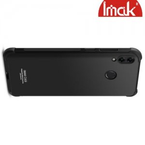IMAK Shockproof силиконовый защитный чехол для Huawei Honor 8C черный и защитная пленка