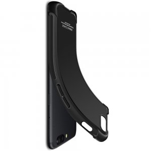 IMAK Shockproof силиконовый защитный чехол для Huawei Honor 9X / 9X Premium черный и защитная пленка