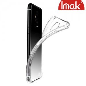 IMAK Shockproof силиконовый защитный чехол для Huawei Honor View 20 (V20) прозрачный и защитная пленка