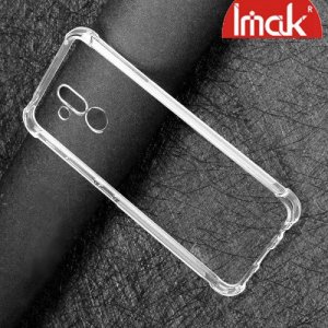 IMAK Shockproof силиконовый защитный чехол для Huawei Mate 20 lite черный и защитная пленка