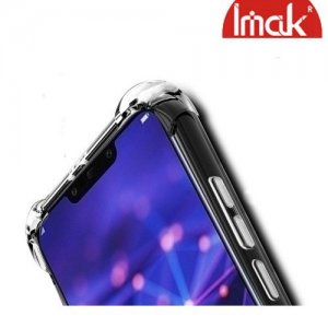 IMAK Shockproof силиконовый защитный чехол для Huawei Mate 20 lite прозрачный и защитная пленка