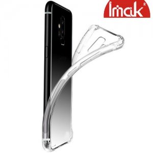 IMAK Shockproof силиконовый защитный чехол для Huawei P Smart 2019 прозрачный и защитная пленка