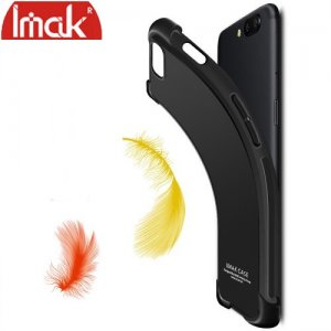 IMAK Shockproof силиконовый защитный чехол для Huawei P20 черный и защитная пленка