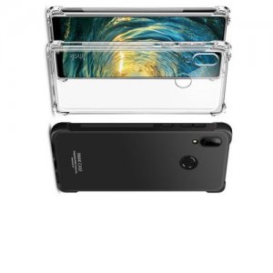 IMAK Shockproof силиконовый защитный чехол для Huawei P20 Lite прозрачный и защитная пленка