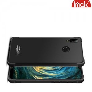 IMAK Shockproof силиконовый защитный чехол для Huawei P20 Lite черный и защитная пленка