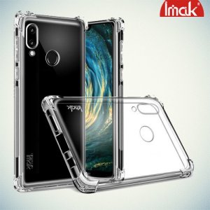 IMAK Shockproof силиконовый защитный чехол для Huawei P20 Lite прозрачный и защитная пленка
