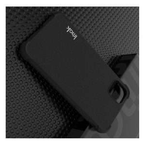 IMAK Shockproof силиконовый защитный чехол для iPhone 11 черный и защитная пленка