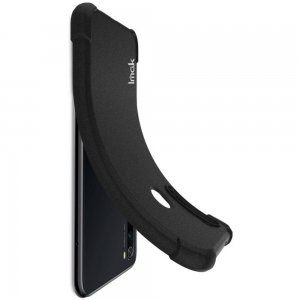IMAK Shockproof силиконовый защитный чехол для iPhone 11 Pro Max песочно-черный и защитная пленка
