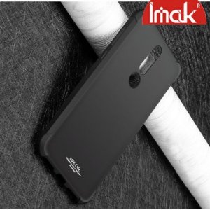 IMAK Shockproof силиконовый защитный чехол для Nokia 3.1 Plus черный и защитная пленка