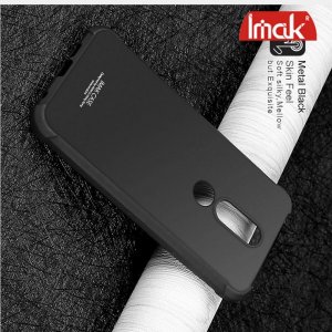 IMAK Shockproof силиконовый защитный чехол для Nokia 6.1 Plus / X6 2018 черный и защитная пленка