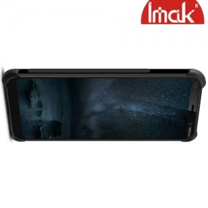 IMAK Shockproof силиконовый защитный чехол для Nokia 9 PureView черный и защитная пленка