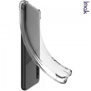 IMAK Shockproof силиконовый защитный чехол для OnePlus 8 Pro прозрачный и защитная пленка