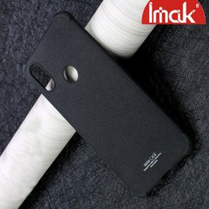 IMAK Shockproof силиконовый защитный чехол для Xiaomi Mi 8 песочно-черный и защитная пленка