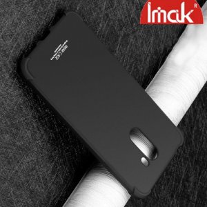 IMAK Shockproof силиконовый защитный чехол для Xiaomi Pocophone F1 черный и защитная пленка