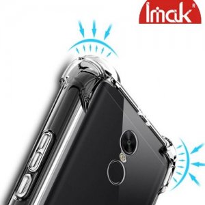 IMAK Shockproof силиконовый защитный чехол для Xiaomi Redmi 5 Plus прозрачный и защитная пленка