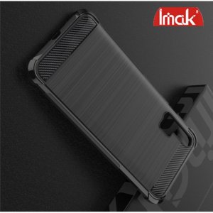 IMAK VEGA Матовый силиконовый чехол для Huawei Honor 20 Pro с противоударными углами черный
