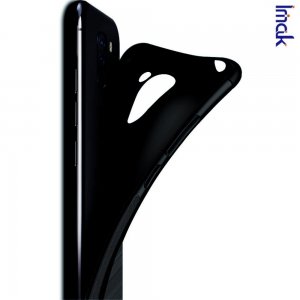 IMAK VEGA Матовый силиконовый чехол для iPhone 11 Pro Max с противоударными углами черный