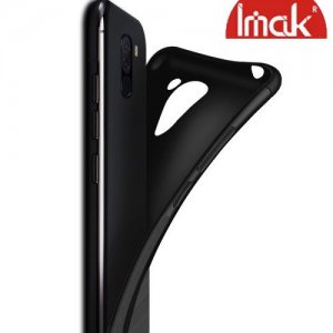 IMAK VEGA Матовый силиконовый чехол для OnePlus 7 Pro с противоударными углами черный
