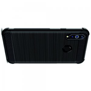 IMAK VEGA Матовый силиконовый чехол для Samsung Galaxy A20s с противоударными углами черный