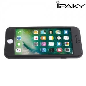 iPaky 360 series чехол для iPhone 8/7 с полной защитой корпуса – Черный