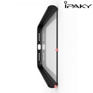 IPAKY Чехол с силиконовым бампером для iPhone Xs / X - Черный