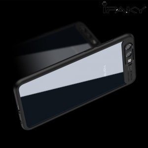 IPAKY Hybrid Прозрачный чехол с силиконовым бампером для Huawei Honor 9 - Черный
