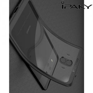 IPAKY Hybrid Прозрачный чехол с силиконовым бампером для Huawei Mate 10 - Черный
