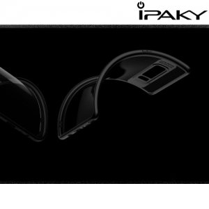 IPAKY Hybrid Прозрачный чехол с силиконовым бампером для Samsung Galaxy Note 8 - Черный