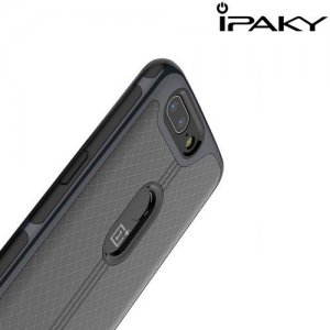IPAKY Yuyan Series противоударный силиконовый чехол для OnePlus 5T с серой рамкой