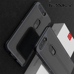 IPAKY Yuyan Series противоударный силиконовый чехол для OnePlus 5T с серой рамкой