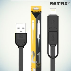 Remax Elegant кабель 2 в 1 micro-usb lightning - Белый