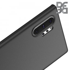 Кейс накладка DF Soft Touch для Samsung Galaxy Note 10 Plus / 10+ - Черный