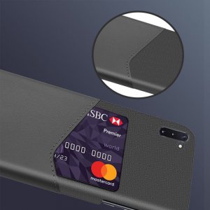 KSQ PU Кожаный Кейс Накладка Чехол для Samsung Galaxy Note 10 и Слот для Карты Серый