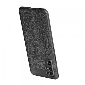 Leather Litchi силиконовый чехол накладка для Huawei Honor 30 - Черный