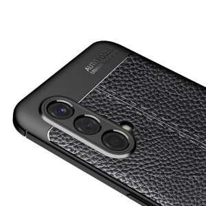 Leather Litchi силиконовый чехол накладка для OnePlus Nord CE 5G - Черный