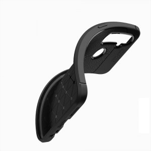 Leather Litchi силиконовый чехол накладка для OPPO Realme 5 - Черный