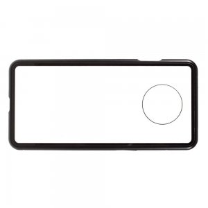 Магнитный Стеклянный Чехол с Металлическим Бампером для OnePlus 7T Черный