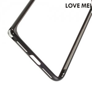 Металлический алюминиевый бампер для iPhone 8/7 - Черный