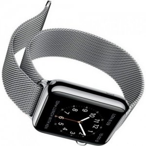 Миланский металлический ремешок для Apple Watch 38-40mm 2/3/4 Series Серебряный