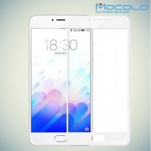 Mocolo Защитное стекло для Meizu M6 на весь экран - Белый