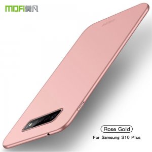 Mofi Slim Armor Матовый жесткий пластиковый чехол для Samsung Galaxy S10 Plus - Светло Розовый