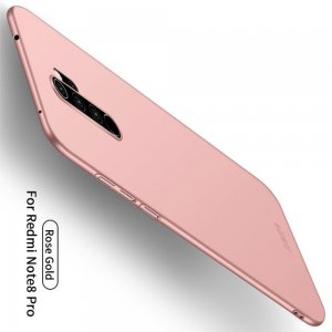 Mofi Slim Armor Матовый жесткий пластиковый чехол для Xiaomi Redmi Note 8 Pro - Светло-Розовый