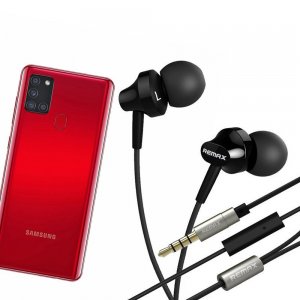 Наушники для Samsung Galaxy A21s с микрофоном